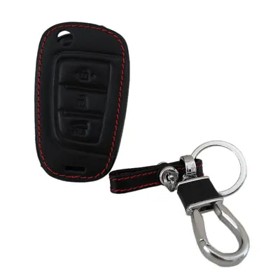 £6.47 • Buy Leather 3 Buttons Car Flip Remote Key Case Cover Fob Fit For HYUNDAI Venue