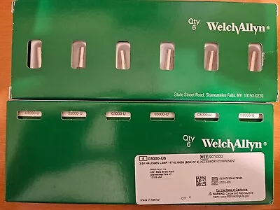 Welch Allyn Genuine Replacement 3.5v Halogen Lamp 03000-U6 Box/6 • $105