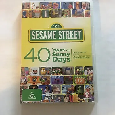 ONLY DISC 1 Sesame Street - 40 Years Of Sunny Days (DVD 2009) R4 FREE POST • £9.30