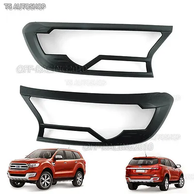 $31.27 • Buy Matte Front Head Lamp Lights Cover For Ford Everest 4dr 4x2 4x4 Suv 2016 2017