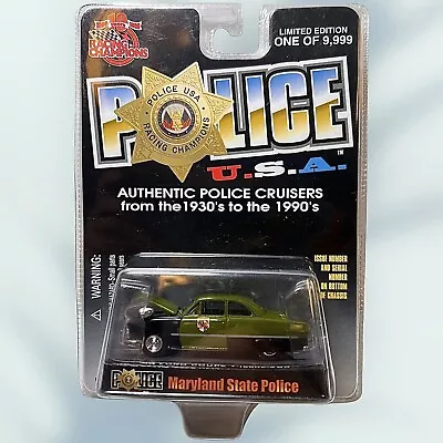 New Limited Ed Racing Champions Police USA 1950 Ford Coupe Maryland State Police • $11.04