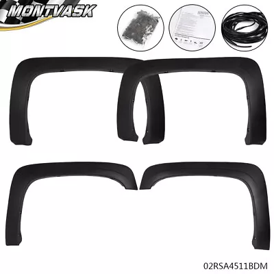 4pc Factory Style Fender Flares Fit For 07-13 Chevy Silverado 1500 2500HD 3500HD • $61.90