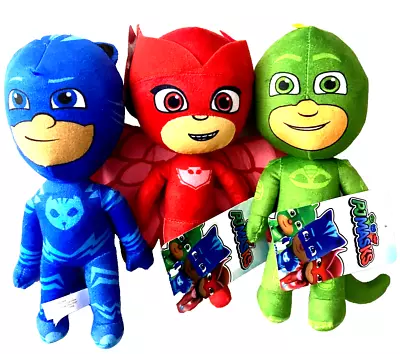 Set Of 3 PJ Masks Plush Toys. Gekko Owlette Catboy. 9-10 Inch. NWT Hasbro • $29.99