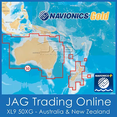 Navionics+ Gold Xl9 50xg Card Australia-wide & New Zealand Nz Maps Chart Gps Sd • $369.95