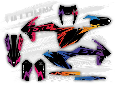 Graphics Kit Fits KTM EXC EXC-F XC-W 125 250 350 450 500 2017 2018 2019 Decals • $252.89