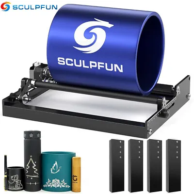 SCULPFUN Laser Engraver Y-axis Rotary Roller CNC Engraving Cylinder Module V1V8 • $85.89