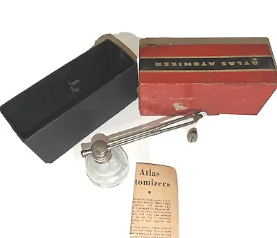 Atlas Devilbliss Vintage Defender Throat And Nasal Atomizer Glass Metal  • $62.55