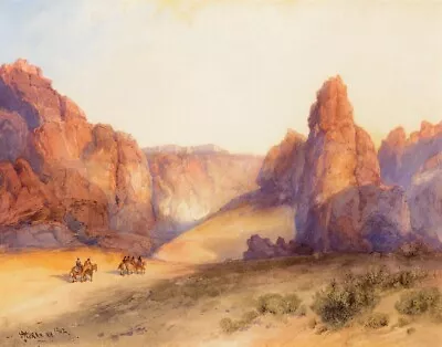 Thomas Moran The Rock Of Acoma New Mexico Canvas Print 16 X 20 • $39.99