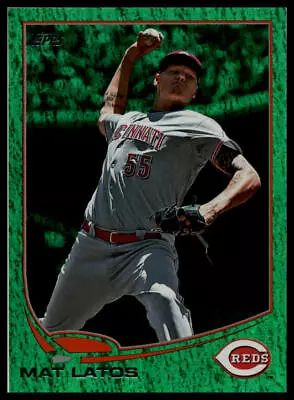 2013 Topps #155 Mat Latos Emerald Foil • $2.59