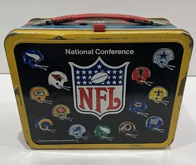 Vintage Thermos AFC/NFC Conference NFL Lunch Box • $30