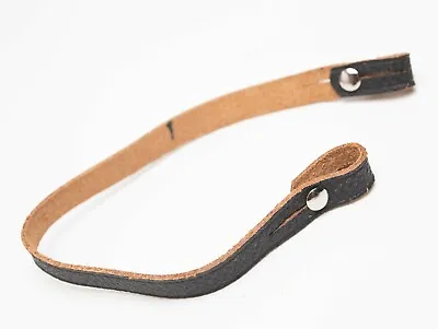 Mint! Vintage Black Leather Camera Wrist Strap 10  • $19.95