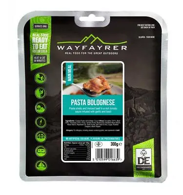 Wayfarer MRE Ready To Eat Meal - DofE Recommended - Pasta And Bolognese • £9.62