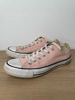 Converse Chuck Taylor All Star Pink Low Top Lace Up Shoes M's 7 Wo's 9 25.5cm • $19.99