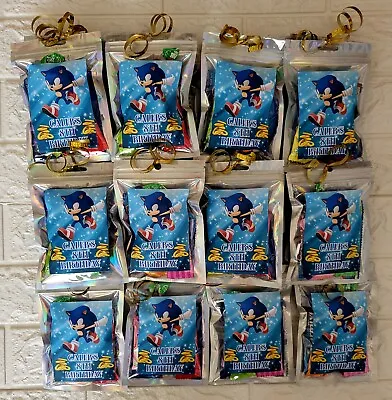 £1 • Buy Sonic The Hedgehog Party Bag Pouch Favour Birthday Boy Girl Personalised Sweets 