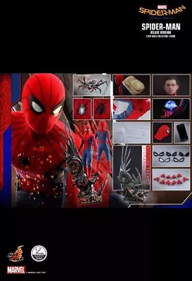 Hot Toys Qs015 Spider-man: Homecoming Spider-man (deluxe Version) 1/4th Scale.. • $1039.62