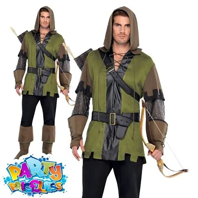 £31.49 • Buy Adult Robin Hood Costume Prince Of Thieves Mens Book Day Week Fancy Dress Outfit
