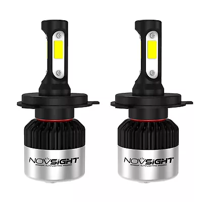 NOVSIGHT H4 9003 LED Headlight Bulbs Globes Kit H/Low Beam 6500K 9000LM Brighter • $30.99