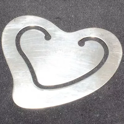 Tiffany & Co. Elsa Peretti Sterling Silver Heart Bookmark • $15.50