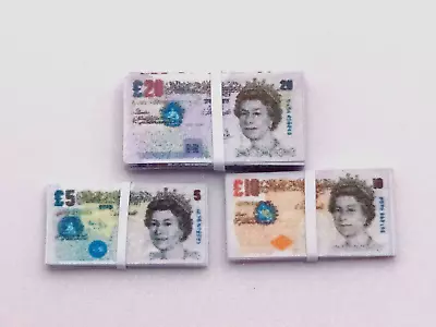 Dolls House 1:12 Scale Miniature  Money Wads British Bank Notes (Modern) • £2.50