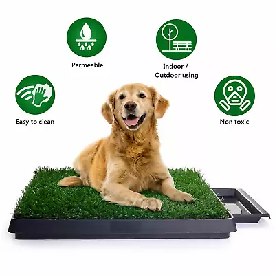 £29.99 • Buy Large Dog Toilet Mat Indoor Potty Puppy Training Grass Litter Tray Pad Restroom