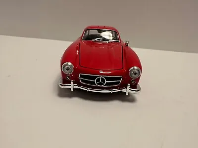 WELLY 1:24 1955 Mercedes-Benz 300SL Red Alloy Car Model Diecasts • $36