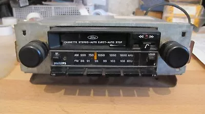 Genuine Ford Philips AM/FM Push Button Radio Suit Ford XD XE XF Falcon Fairmont • $209.99