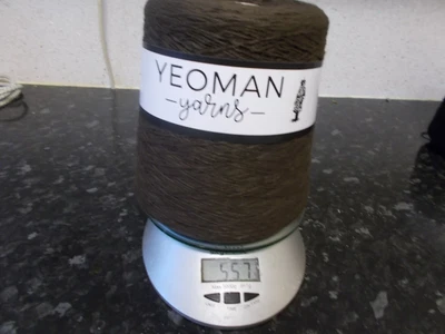 £8.50 • Buy Machine Knitting Wool Coned Wool Yeomen Cashhmilon 4 Ply 500 Gm Coned Wool Brow
