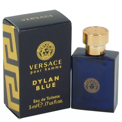 Versace Pour Homme Dylan Blue By Versace Mini EDT .17 Oz For Men *NIB • $9.29