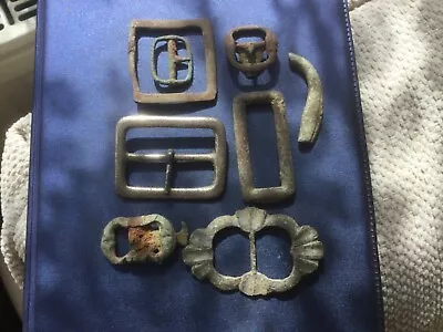 Metal Detecting Finds X 7 Buckles • £5.50
