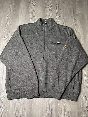 Cabelas Gore Windstopper Jacket Mens Size XL 1/2 Zip Pullover Wool Sweater  • $53.49