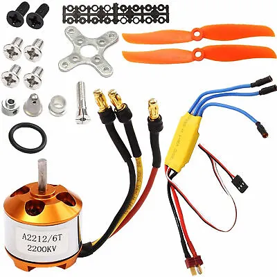 2212 2200KV Brushless Motor 30A ESC Mount Parts For RC Helicopter Airplane US • $20.96
