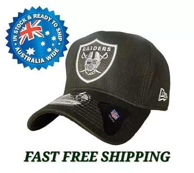 Oakland Las Vegas Raiders Nfl New Era 9forty Army Green Snapback Cap Hat La Ny • $36.95