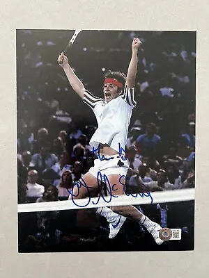 $130 • Buy John McEnroe Autographed Signed 8x10 Photo Beckett BAS COA Tennis Wimbledon *INR