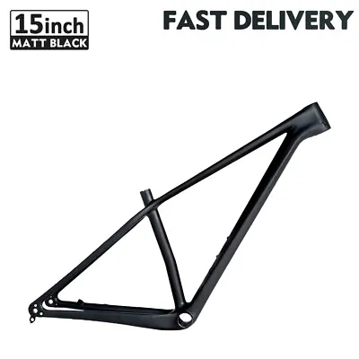 Carbon Off-road Mountain Bike Frame MTB Bicycle Frame Matt Black 15  • $396.73