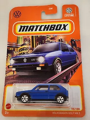 Matchbox 2024 Dash G Mainline - VW Volkswagen Golf MK1 Blue - 95/100 • $8.69