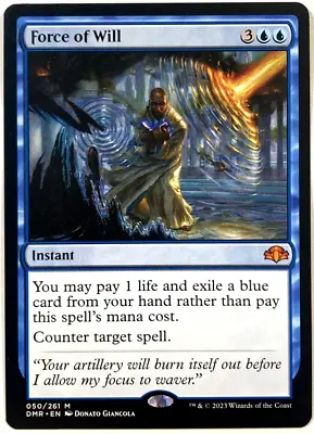 MTG Force Of Will Dominaria Remastered 050/261 NM Mythic • $60