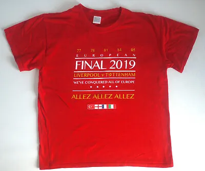 £14.99 • Buy Liverpool FC 2019  European Final T-shirt. Size L. Unisex