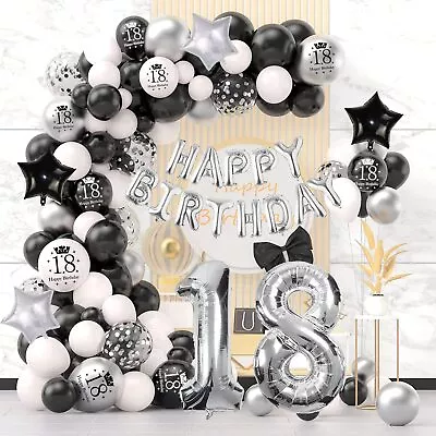 18th Birthday Decorations For Boys Girls 18th Birthday Balloons With 18th • £10.83