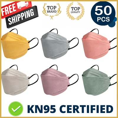 $36.05 • Buy 50/100Pcs | KN95 N95 P2 Disposable Face Mask Respirator Protective Masks 5 Layer