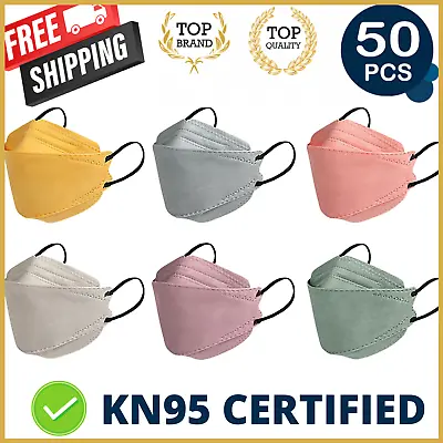 50/100Pcs | KN95 N95 P2 Disposable Face Mask Respirator Protective Masks 5 Layer • $49.95