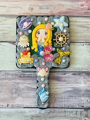 Handmade Mirror Decoden Items Little Mermaid Cute Gift • $28