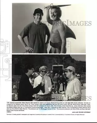 Press Photo Adam Resnick Tim Burton & Stars On  Cabin Boy  Movie Set • $17.99