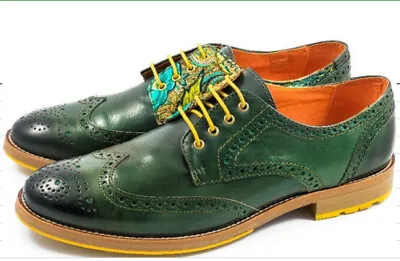 Fashion Mens Wing Tip Carved Shoes Dress Business Lace Up Brogues Casual Oxfords • $61.08