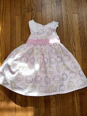 Gymboree Girls Dress 2T 2 NWOT New Easter Bunny Pink Cotton Lined Bloomer T3 • $10.49