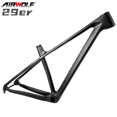 AIRWOLF 29er Full Carbon Frame 142*12mm Mountain Carbon Bicycle Frame Thru Axle • $659.99