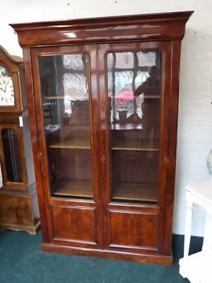 £450 • Buy Mahogany 2 Door Glazed Bookcase/Cabinet