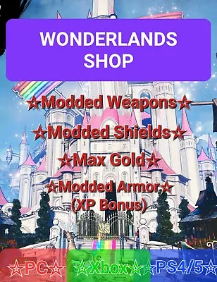 ✅Tiny Tina's Wonderland Modded Weapons Shield And More Xbox/ps/pc✅Fast Delivery • £11.88