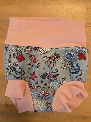 Splash About Hidden Treasure Swim Happy Nappy - Baby Girl Medium Age 3-6 Months • £5.99