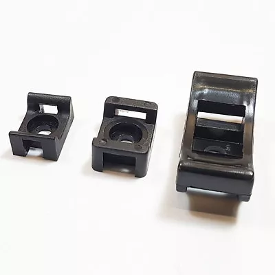£4.39 • Buy Cable Tie Base Saddle Cradle Mounts Bases Wire Clips Clamps Cable Ties Holder