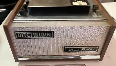 Ditchburn Music Maker Vintage Jukebox Background Music Machine W Case & Tape • $1299